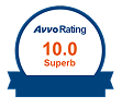 Avvo Rating 10.0 Superb badge