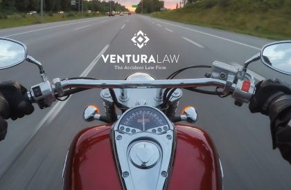 Connecticut motorcycle rider practicing safety during Motorcycle Safety Awareness Month, supported by Ventura Law, motorcycle accident attorneys.