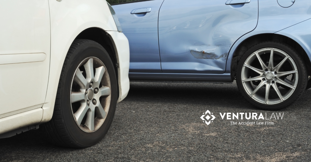 Minor car accident in Connecticut with two vehicles showing light damage, representing the hidden injuries and legal issues that can follow.